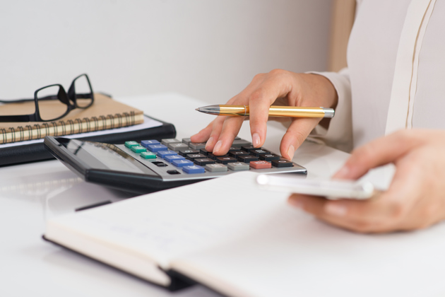 Using calculator and smartphone